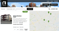 Desktop Screenshot of immeublesrochefort.com
