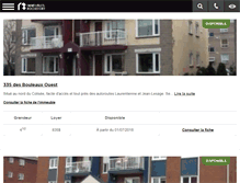 Tablet Screenshot of immeublesrochefort.com